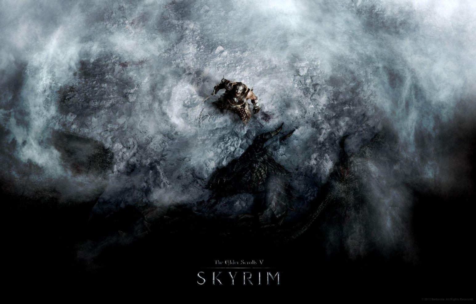 1545x987 The Elder Scrolls V Skyrim Cover Wallpaper. Wallpaper