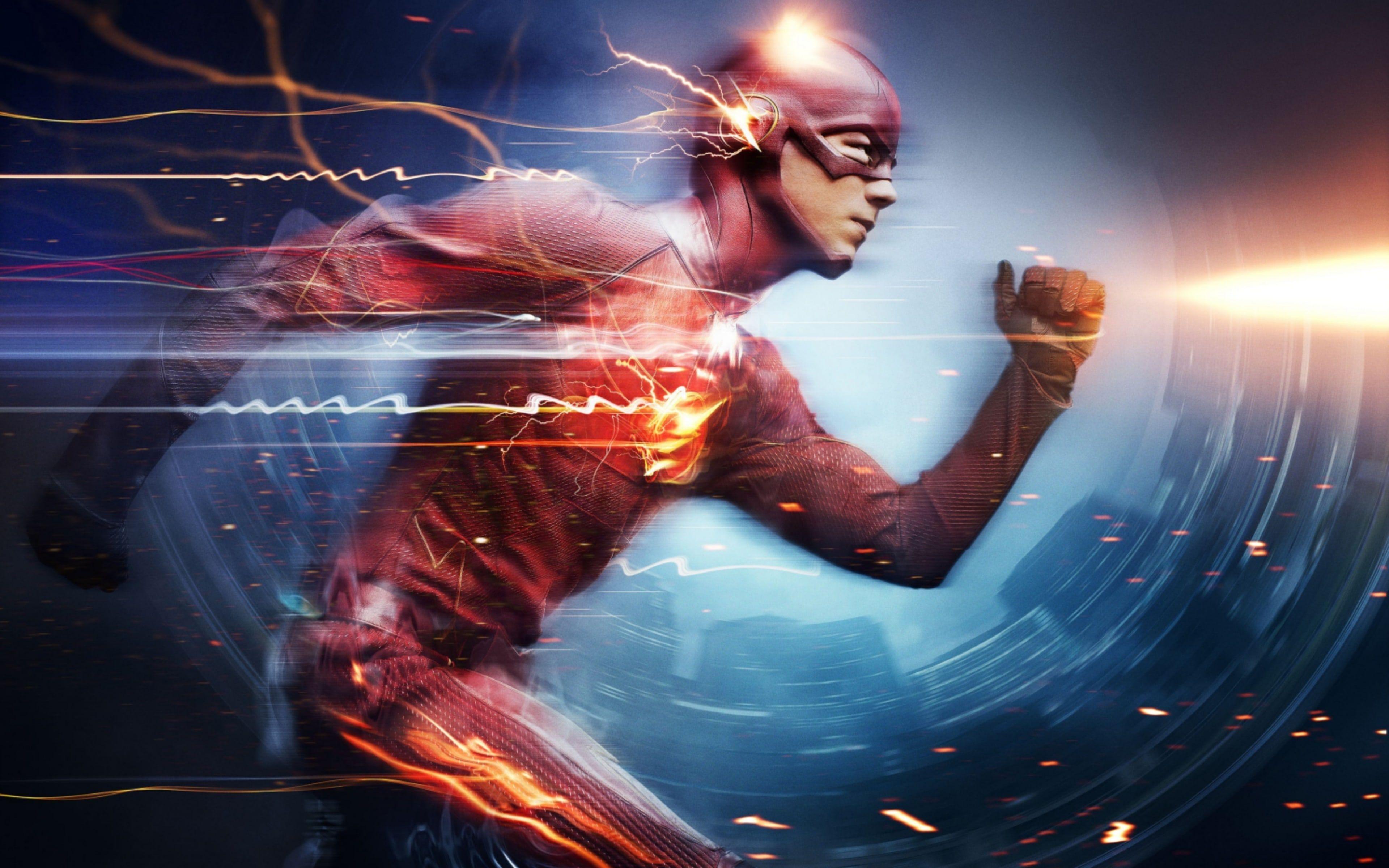 3840x2400 Marvel The Flash Grant Gustin Superhero Wallpaper