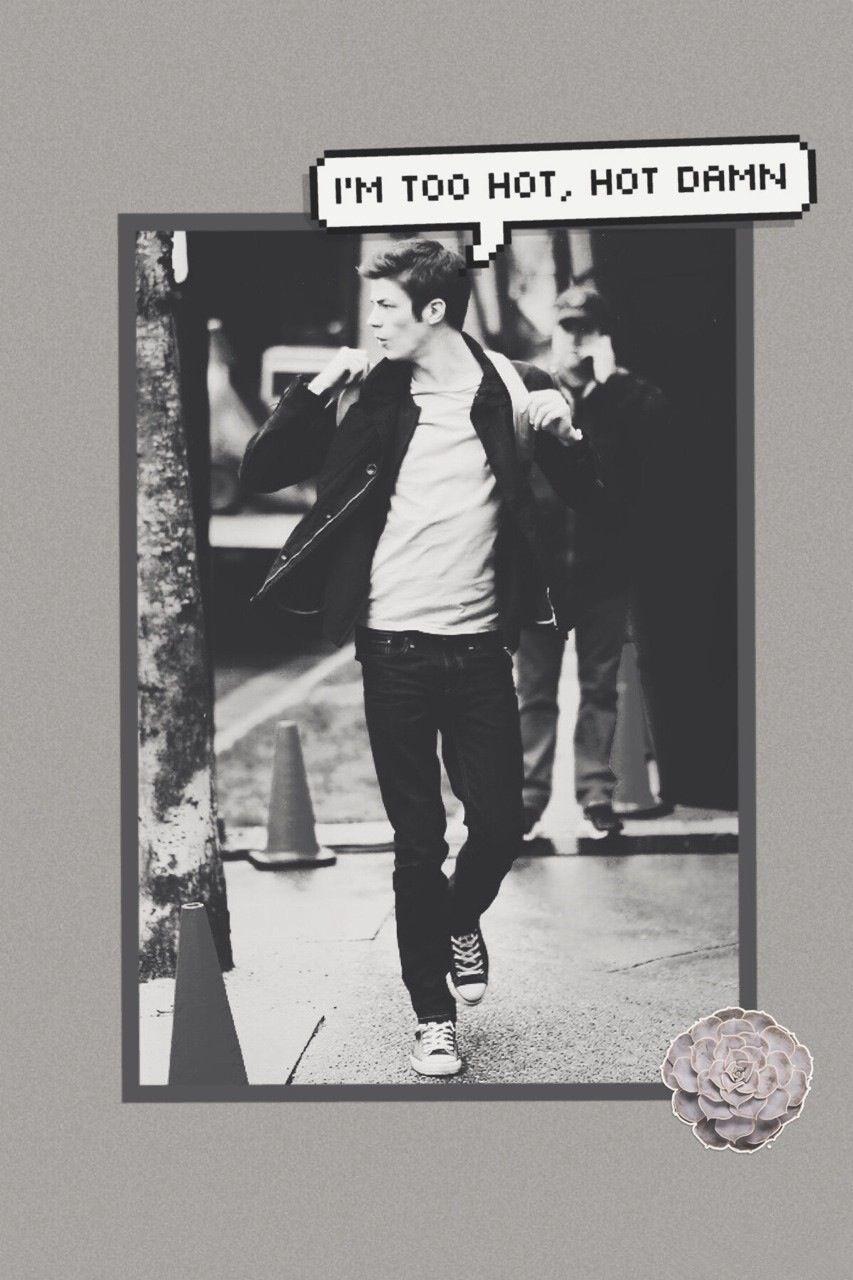 853x1280 Grant Gustin lockscreen shared by k a r i n