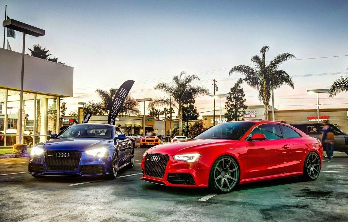 1332x850 Wallpaper blue, red, Audi, Audi rs5 image for desktop