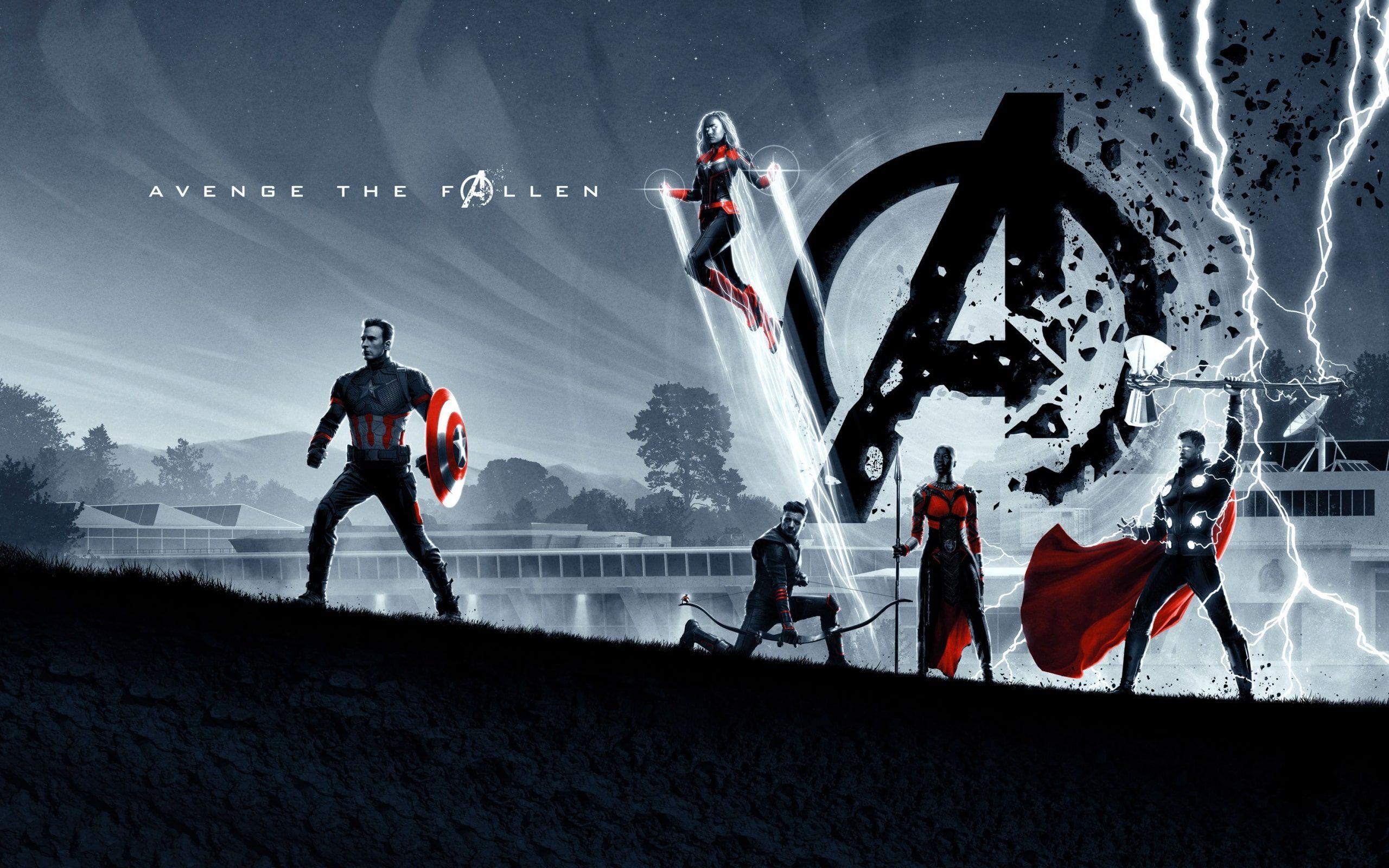 2560x1600 Wallpaper of Cap. America, Cap. Marvel, Hawkeye, Okoye, Thor