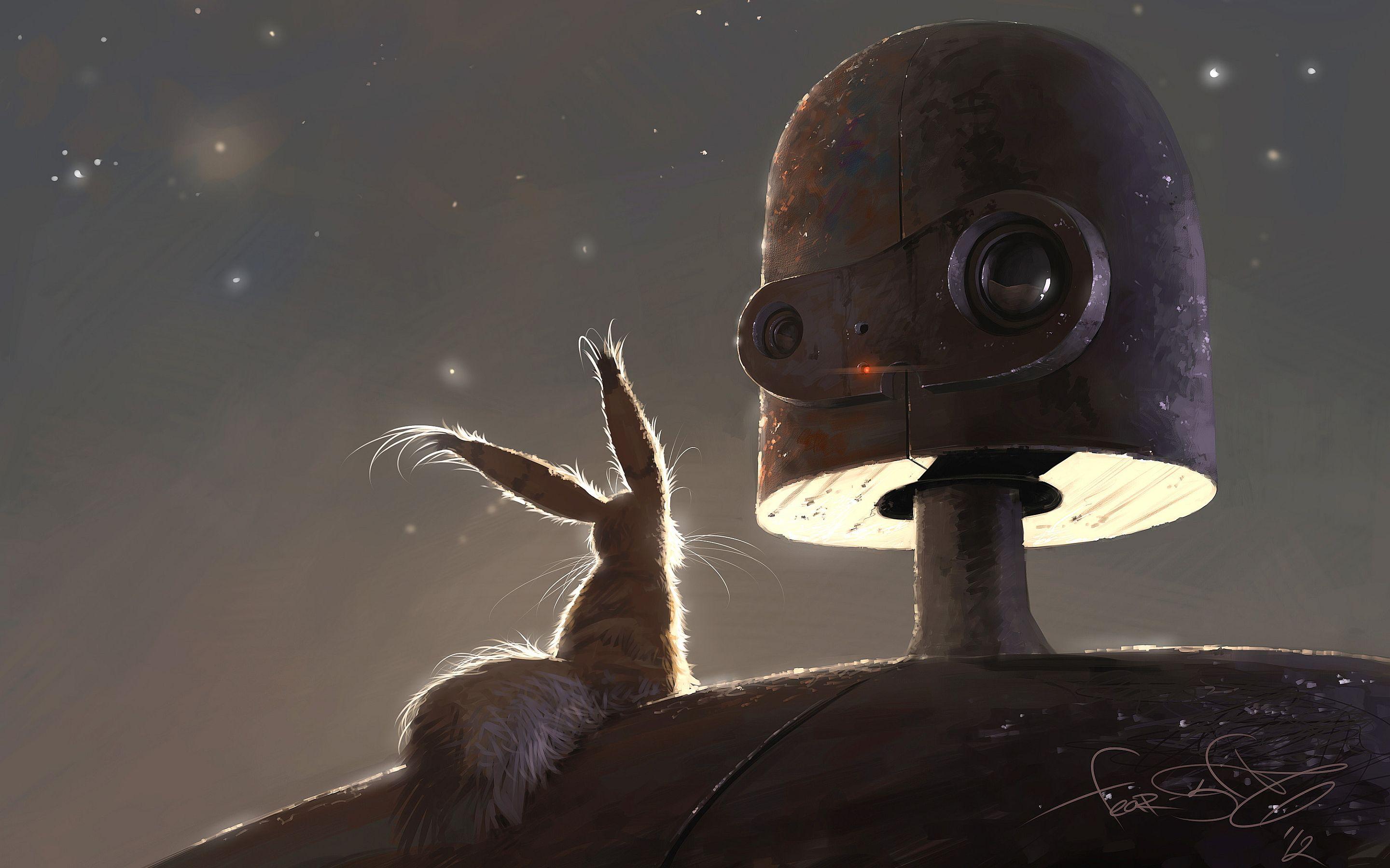 2880x1800 HD Robot Wallpaper