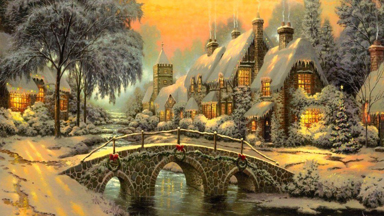 1280x720 Classic, Christmas, Painting, HD, Awesome, Beautiful, HD