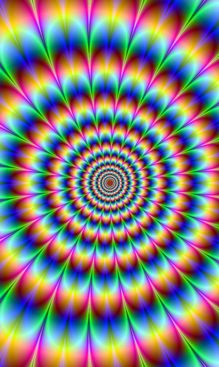 717x1200 Psychedelic Spiral Wallpaper