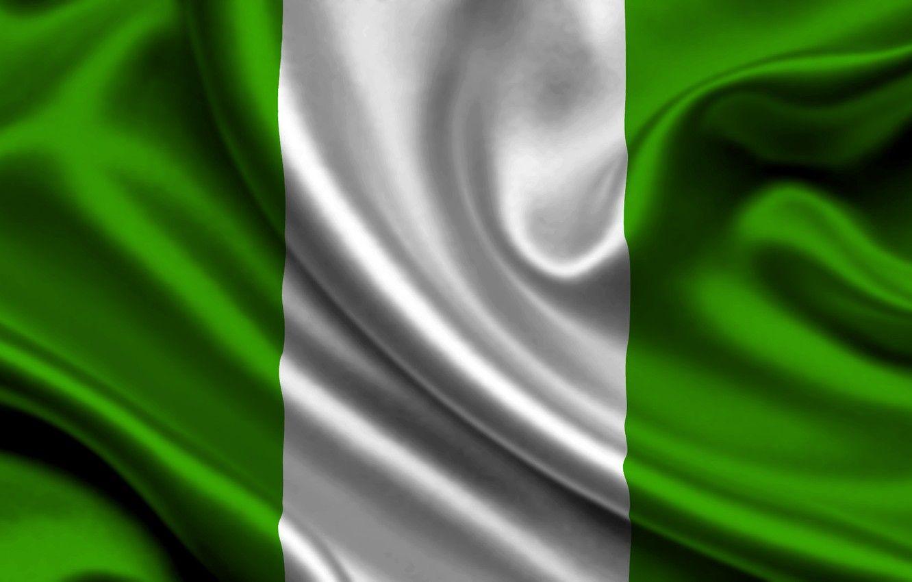 1332x850 Wallpaper White, Flag, Texture, Green, Flag, Nigeria