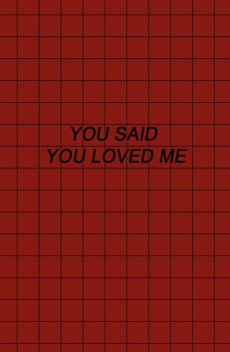 750x1148 Aesthetic Not Loved Grunge Wallpaper