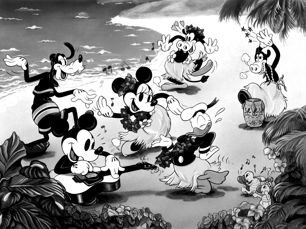 1024x768 Mickey Mouse Cartoons Old