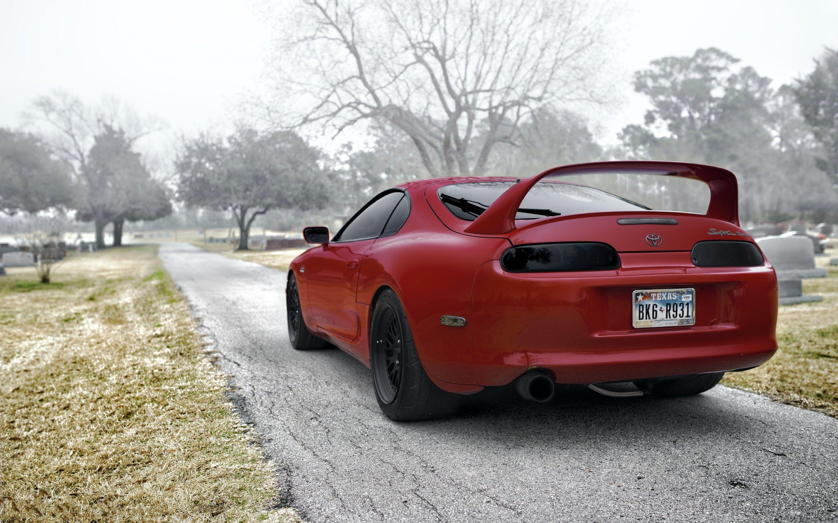 2880x1800 Red Toyota Supra wallpaper