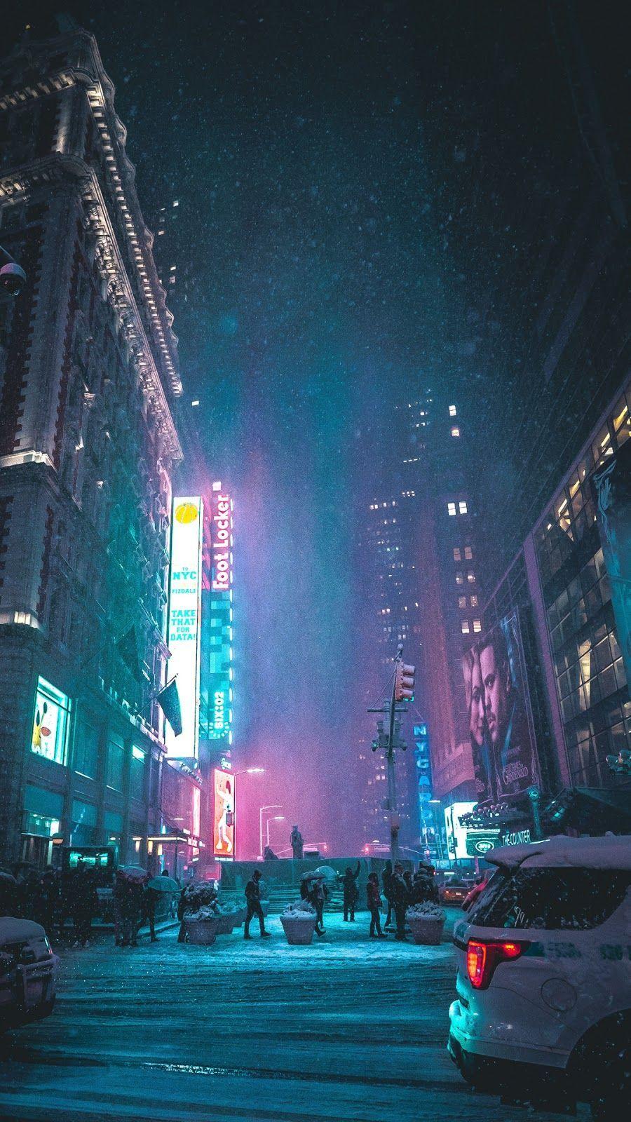 900x1600 New York under the snow. Beautiful Wallpaper. New york