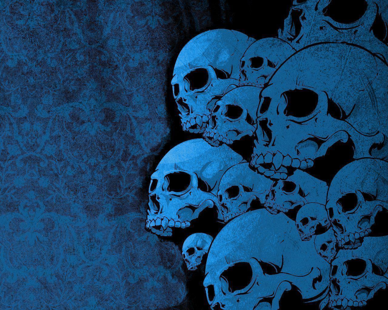 Blue Skeleton Wallpapers  Wallpaper Cave