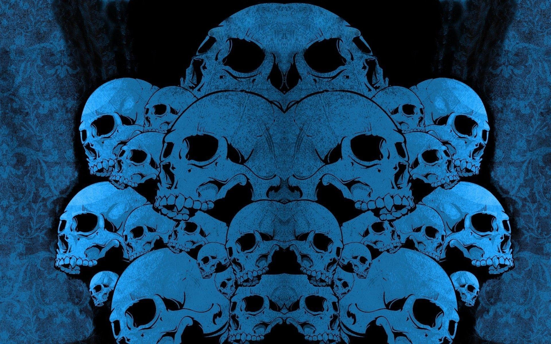 Blue Skull Wallpapers - Top Free Blue Skull Backgrounds - WallpaperAccess