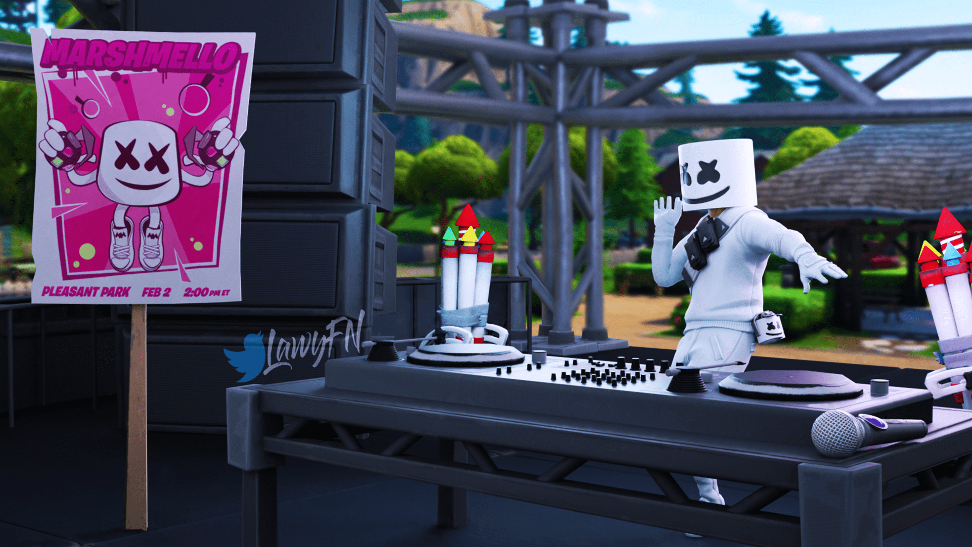 1921x1081 Luxe Wallpaper Fortnite Marshmello