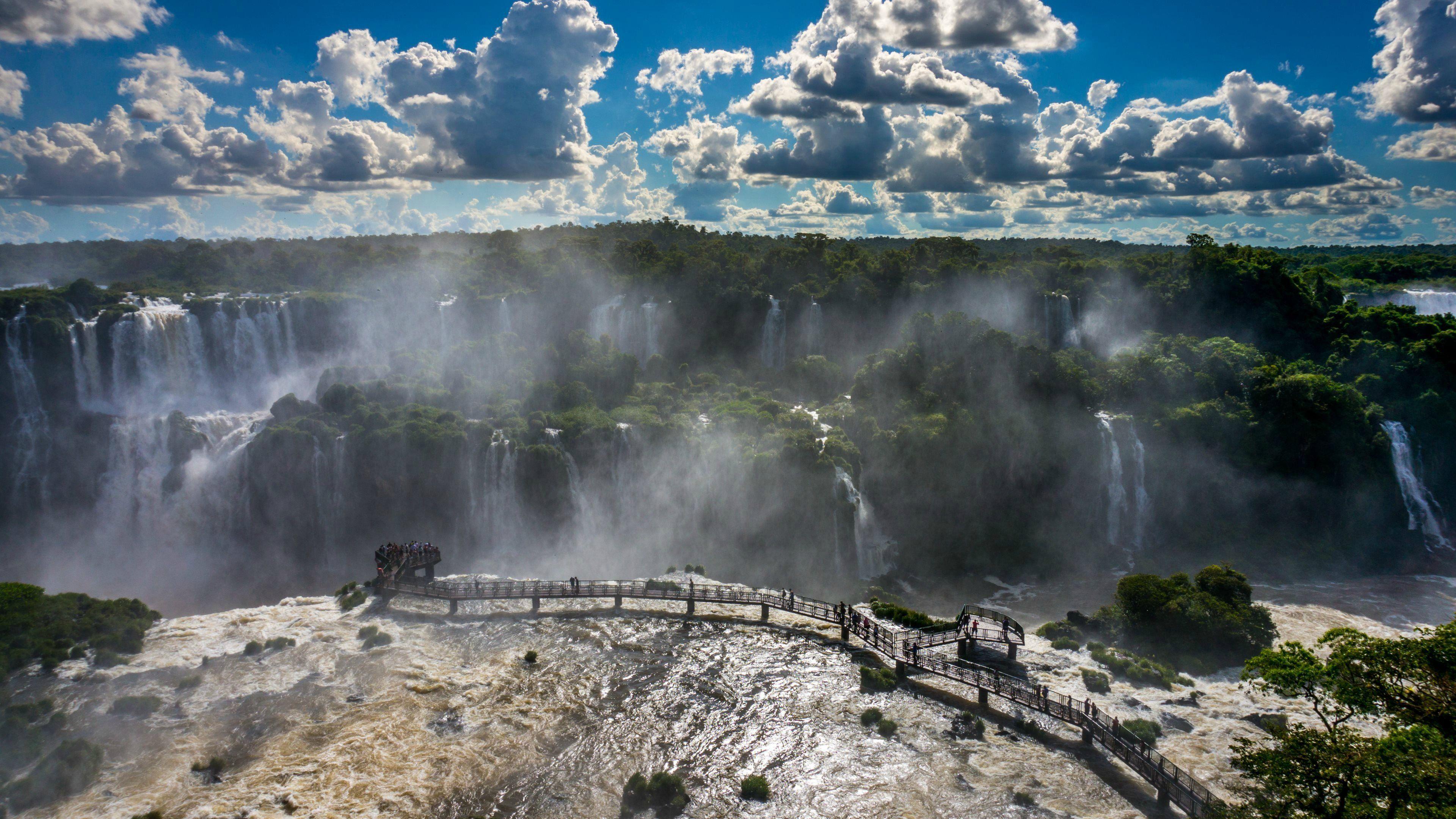 3840x2160 Iguazu Falls hình nền 4K