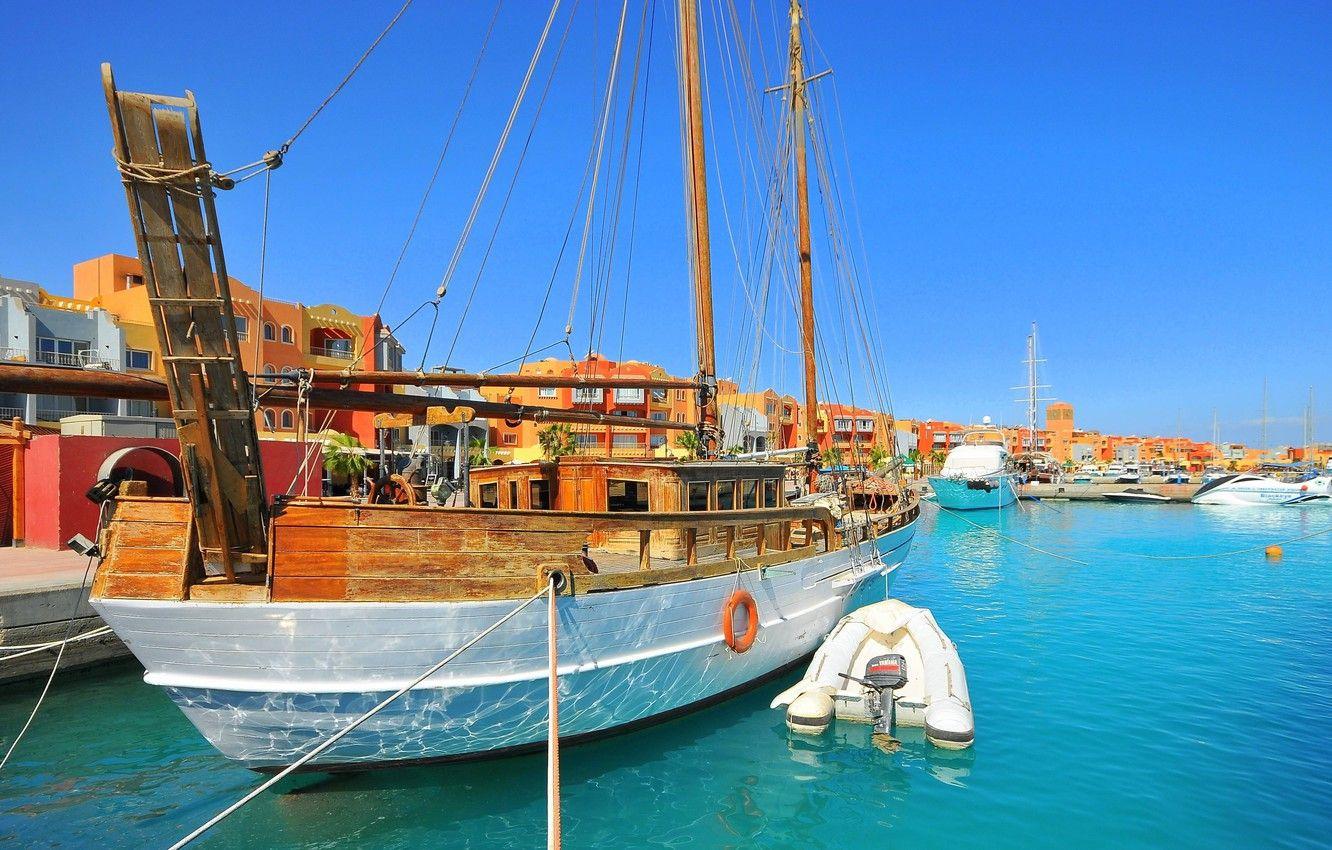 1332x850 Wallpaper the city, Marina, boats, Egipt, Hurghada image