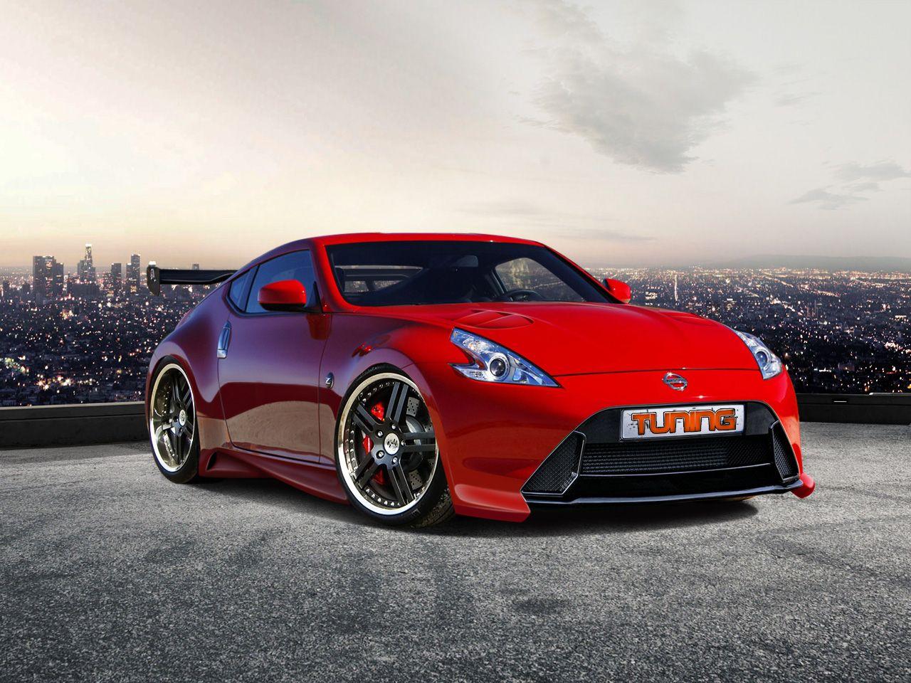 Download wallpaper 1920x1080 nissan 370z nissan car gray tuning road  full hd hdtv fhd 1080p hd background