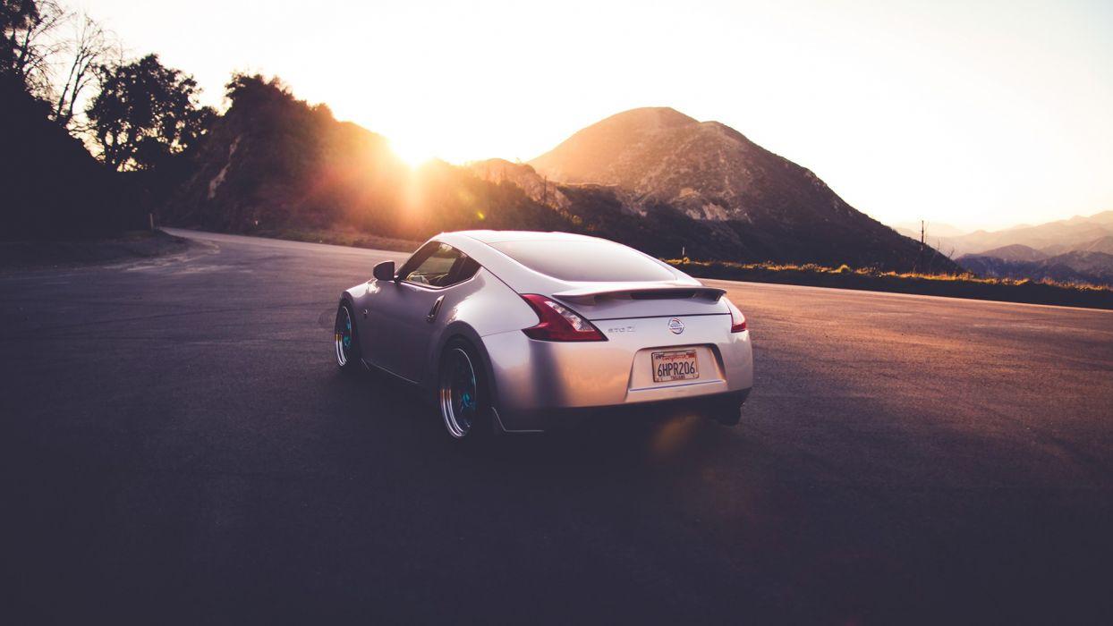 1244x700 Nissan 370z Warm Sunlight Sunset tuning wallpaper