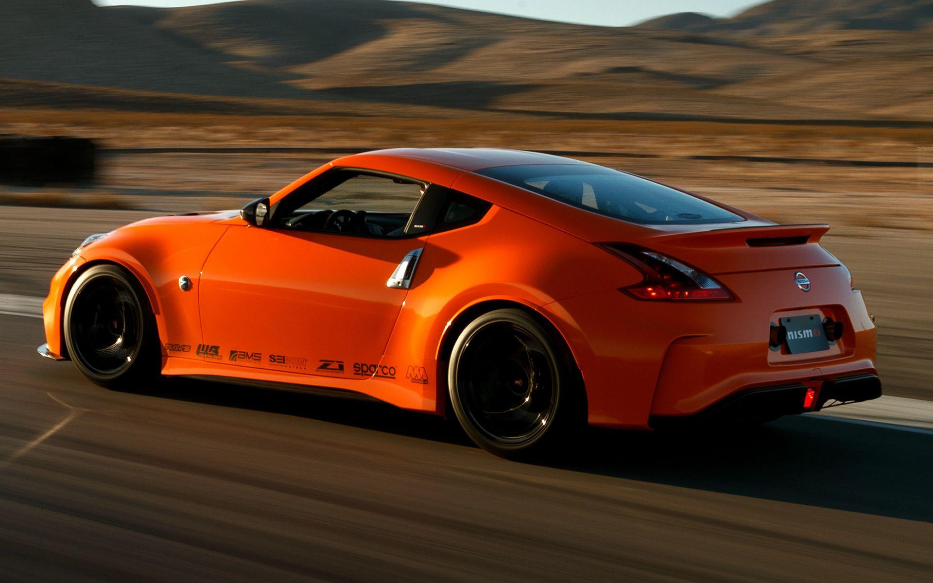 370z Nissan оранжевый