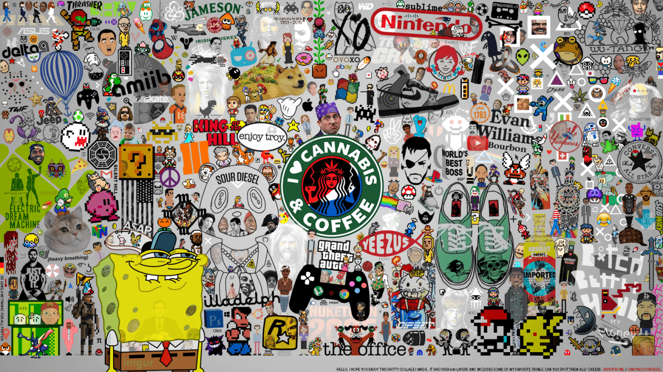 1366x768 Collage HD Wallpaper 11 X 900