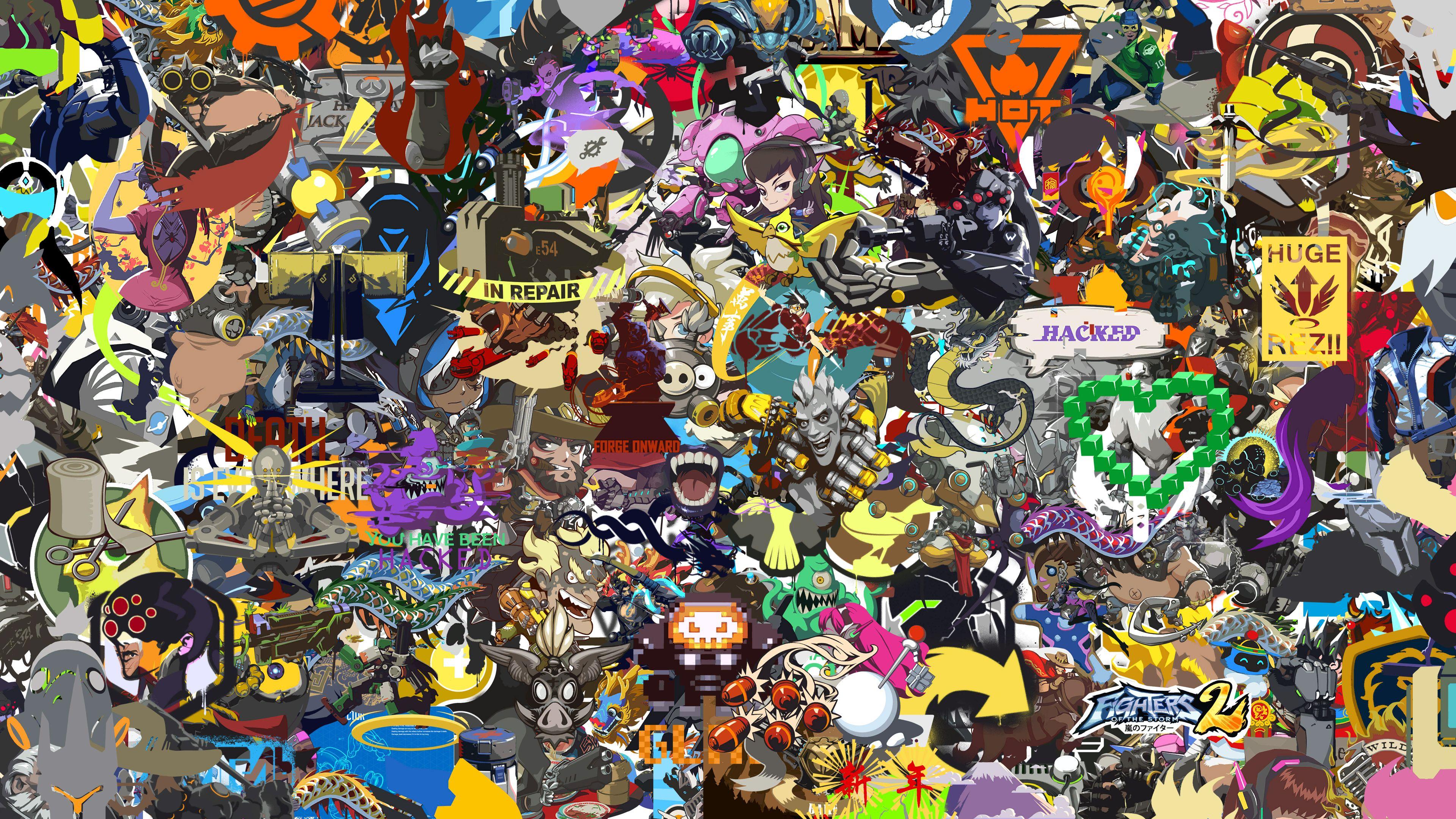 3840x2160 Overwatch Collage Wide Wallpaper 62855 3840x2160px