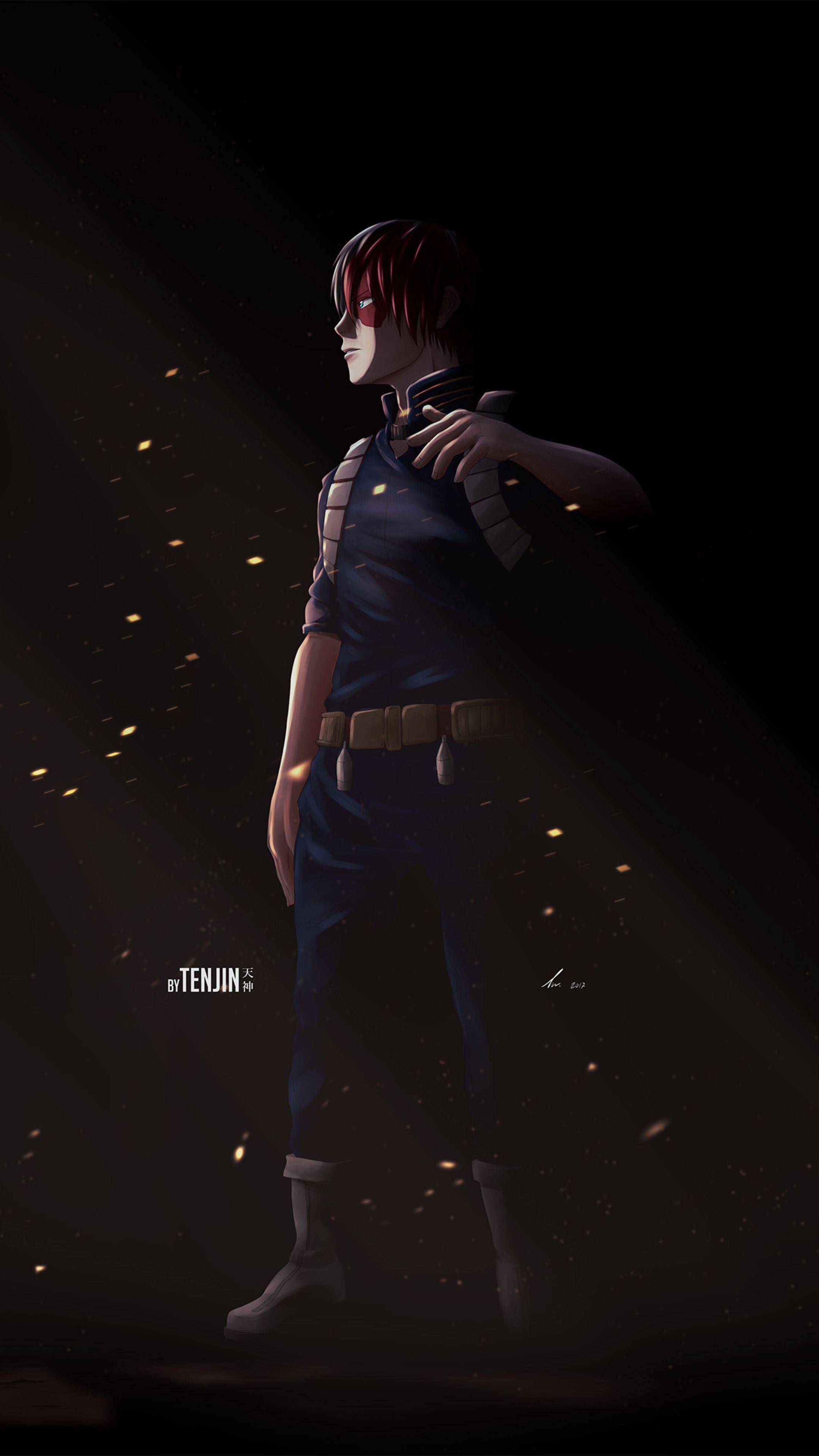 2160x3840 Shouto Todoroki My Hero Academia 4k Art Sony