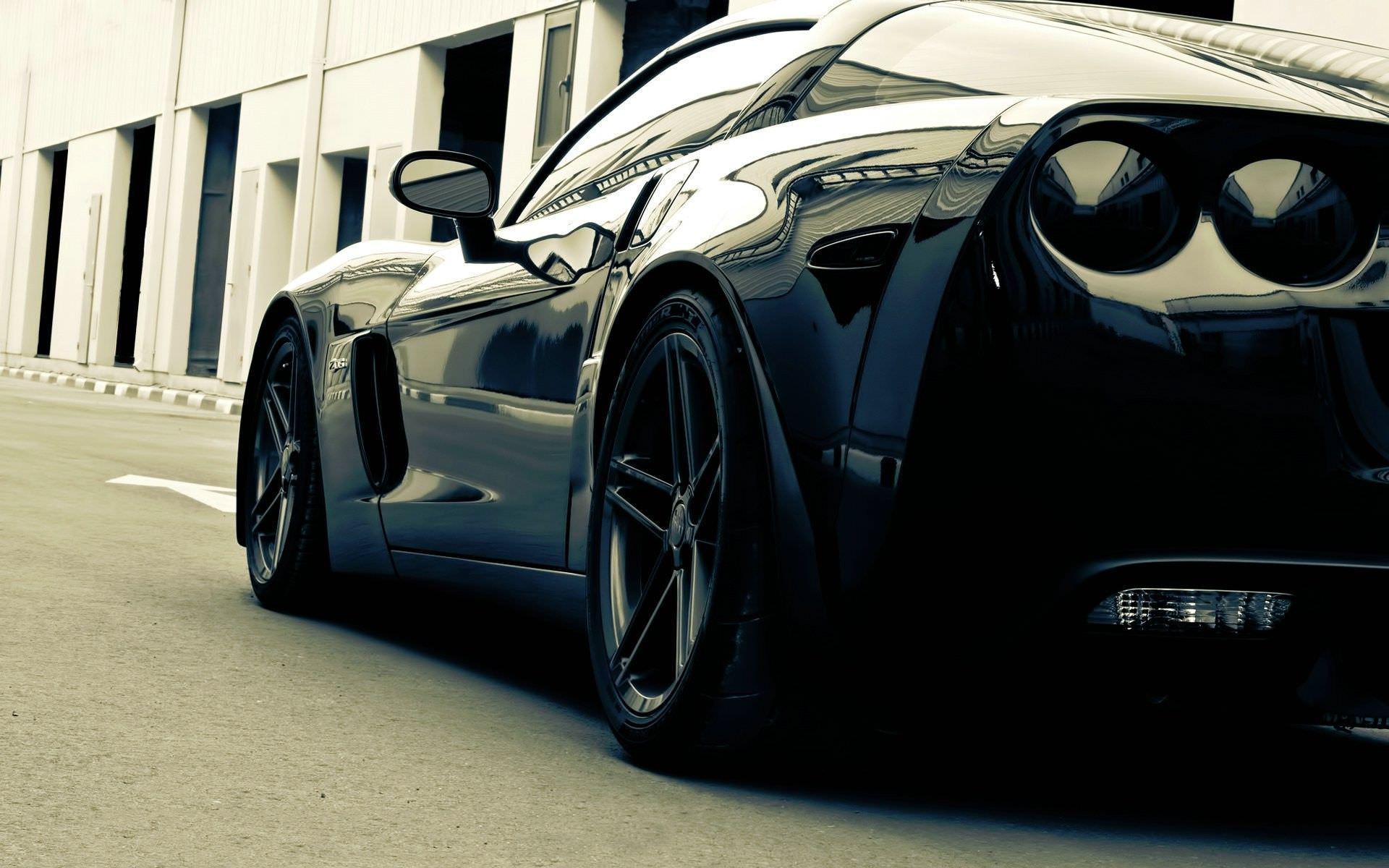 1920x1200 Black Chevrolet Corvette Z06 Photography Wallpaper