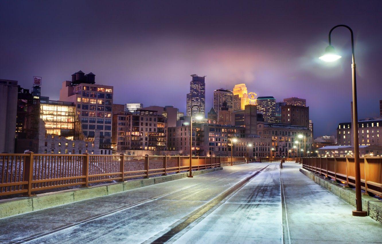 1332x850 Wallpaper winter, snow, night, United States, winter, snow