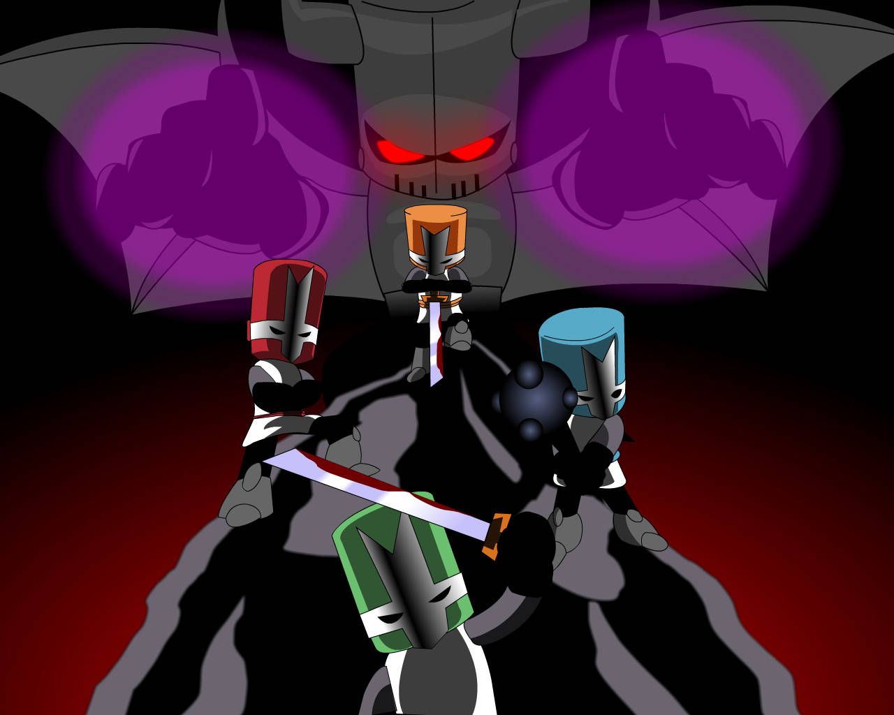 1280x1024 Four Knights Necromancer Wallpaper
