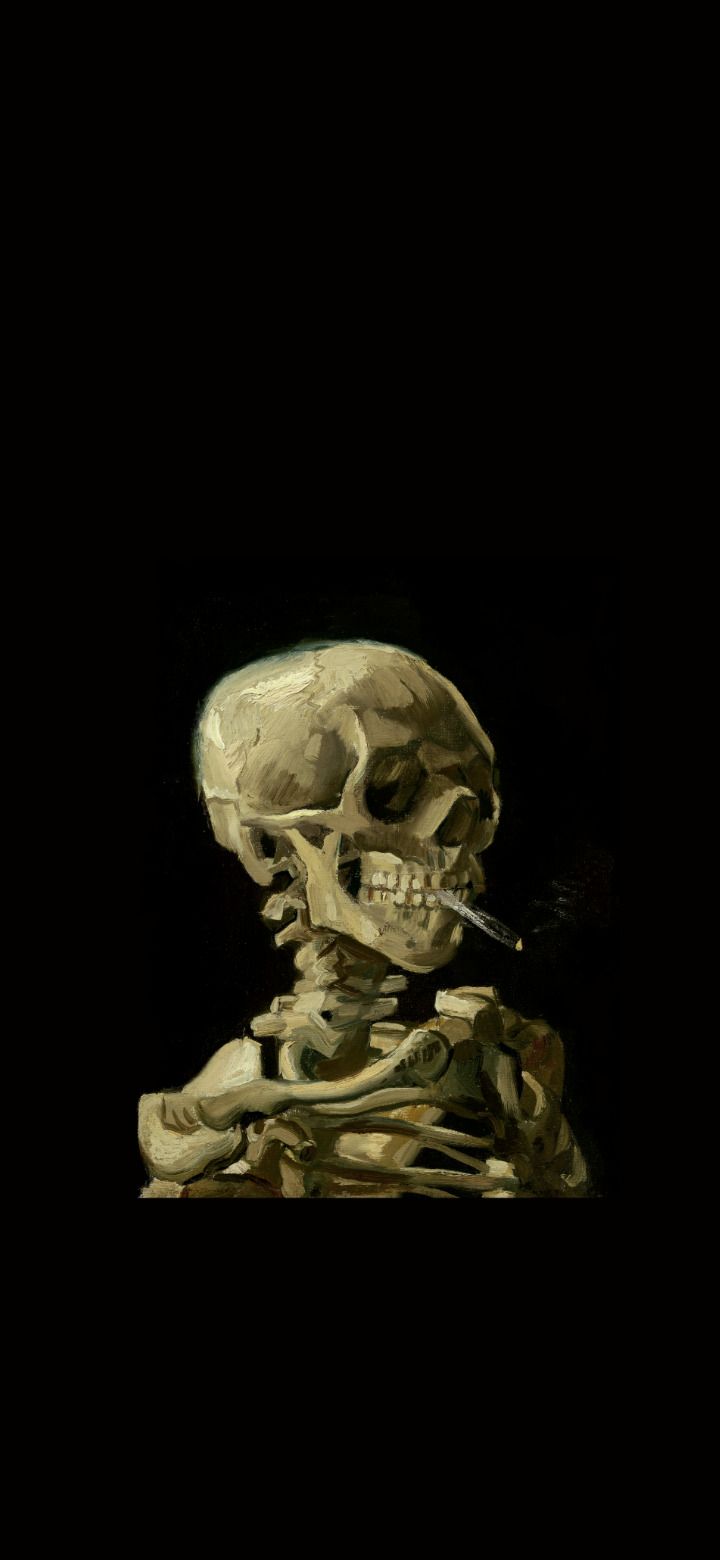 720x1560 Van Gogh Wallpaper with burning