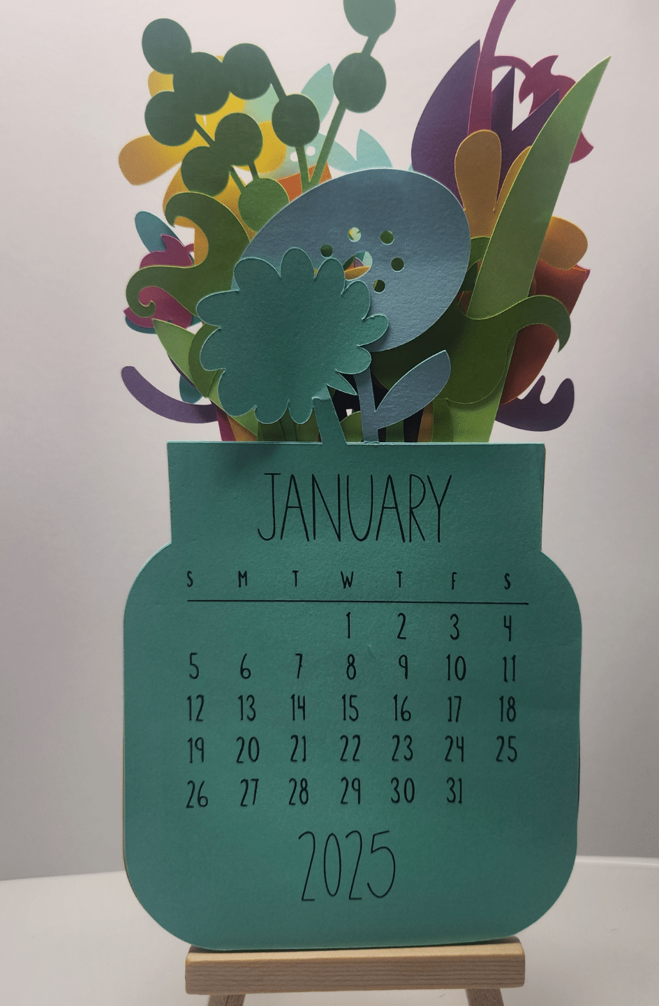 944x1440 Floral Calendar