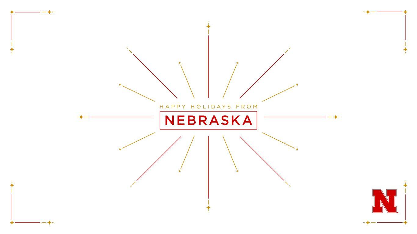1366x768 Husker Holiday Wallpaper