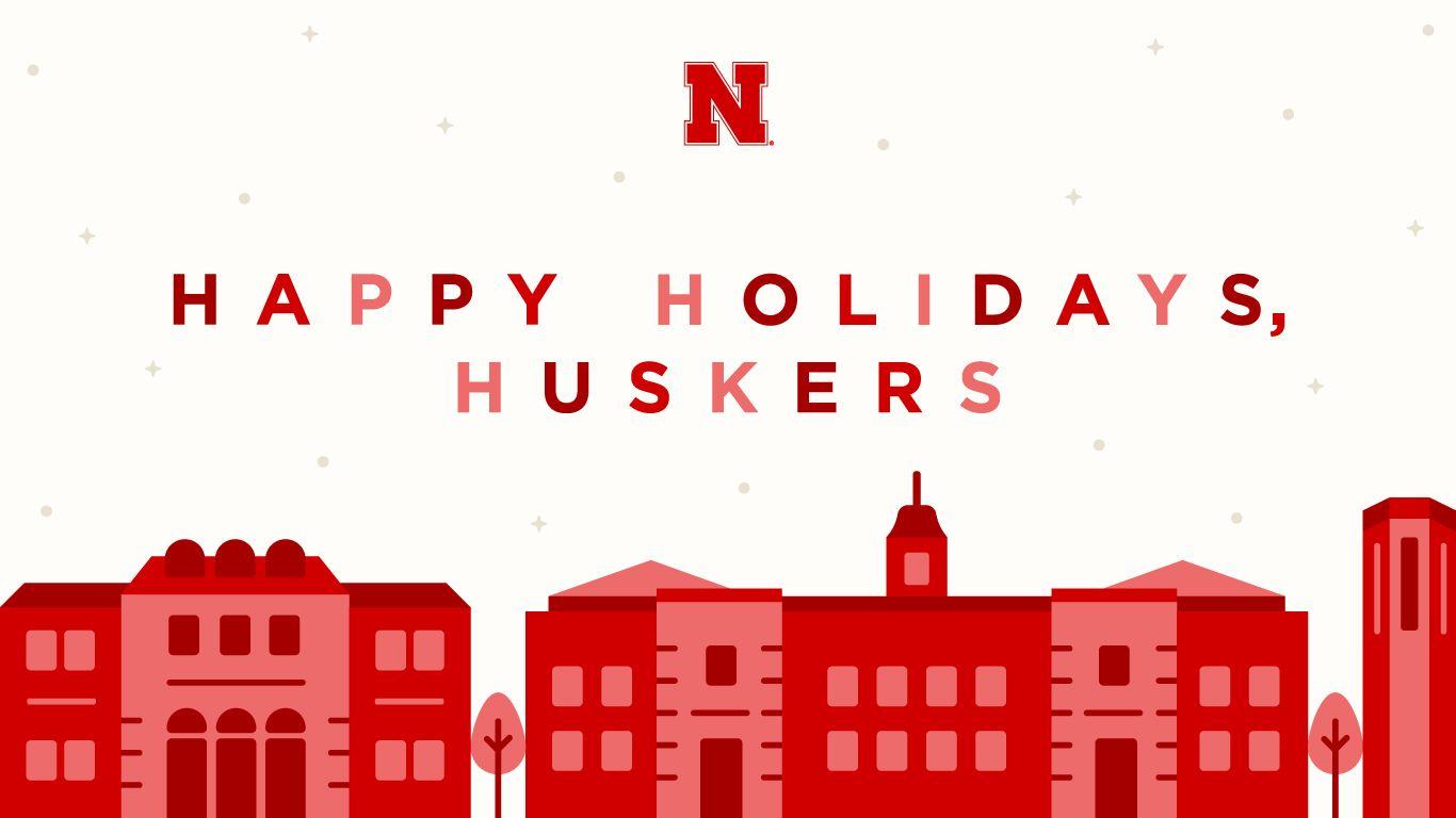 1366x768 Husker Holiday Wallpaper