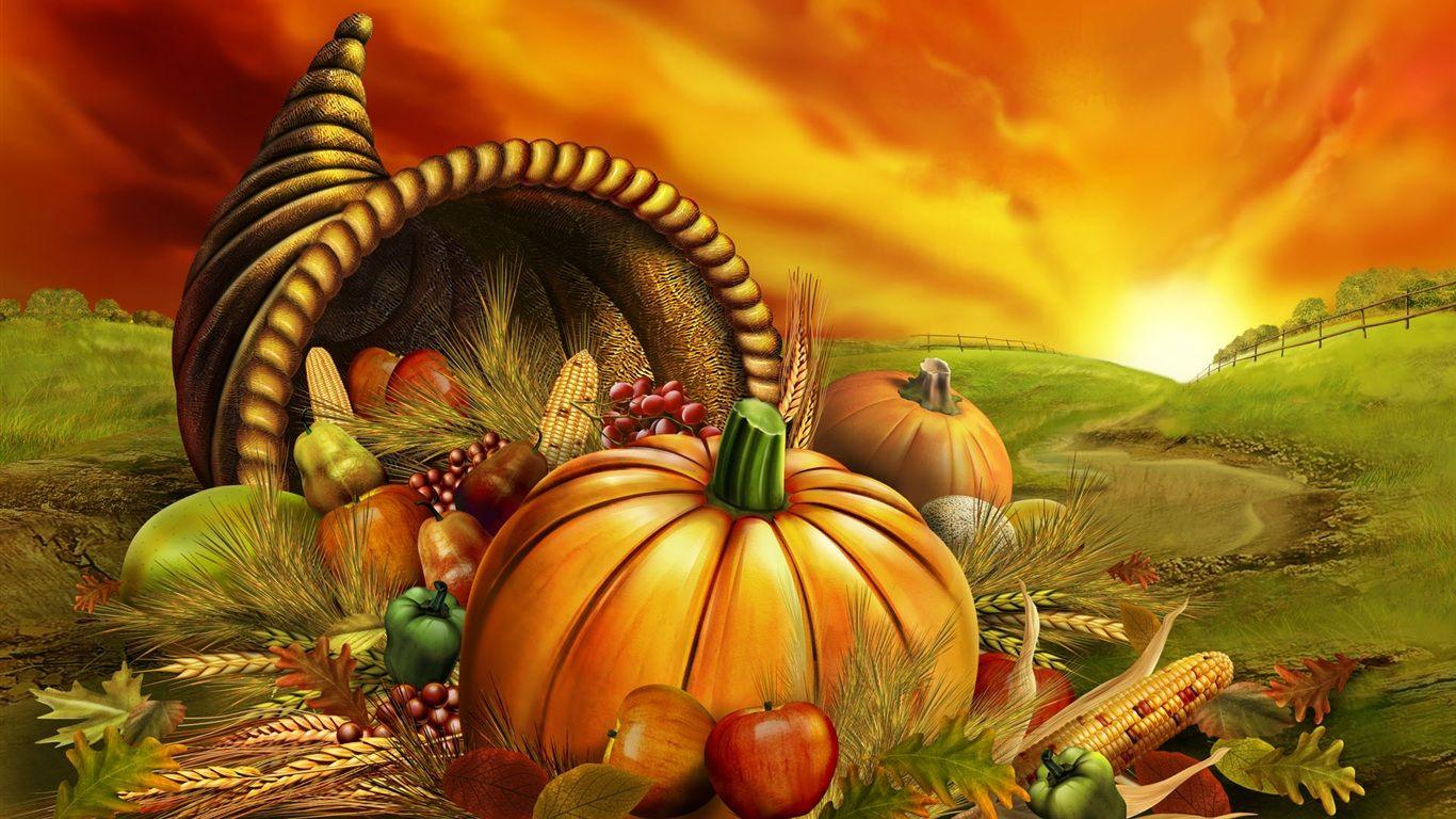 1366x768 1366 x 768 Thanksgiving Wallpaper