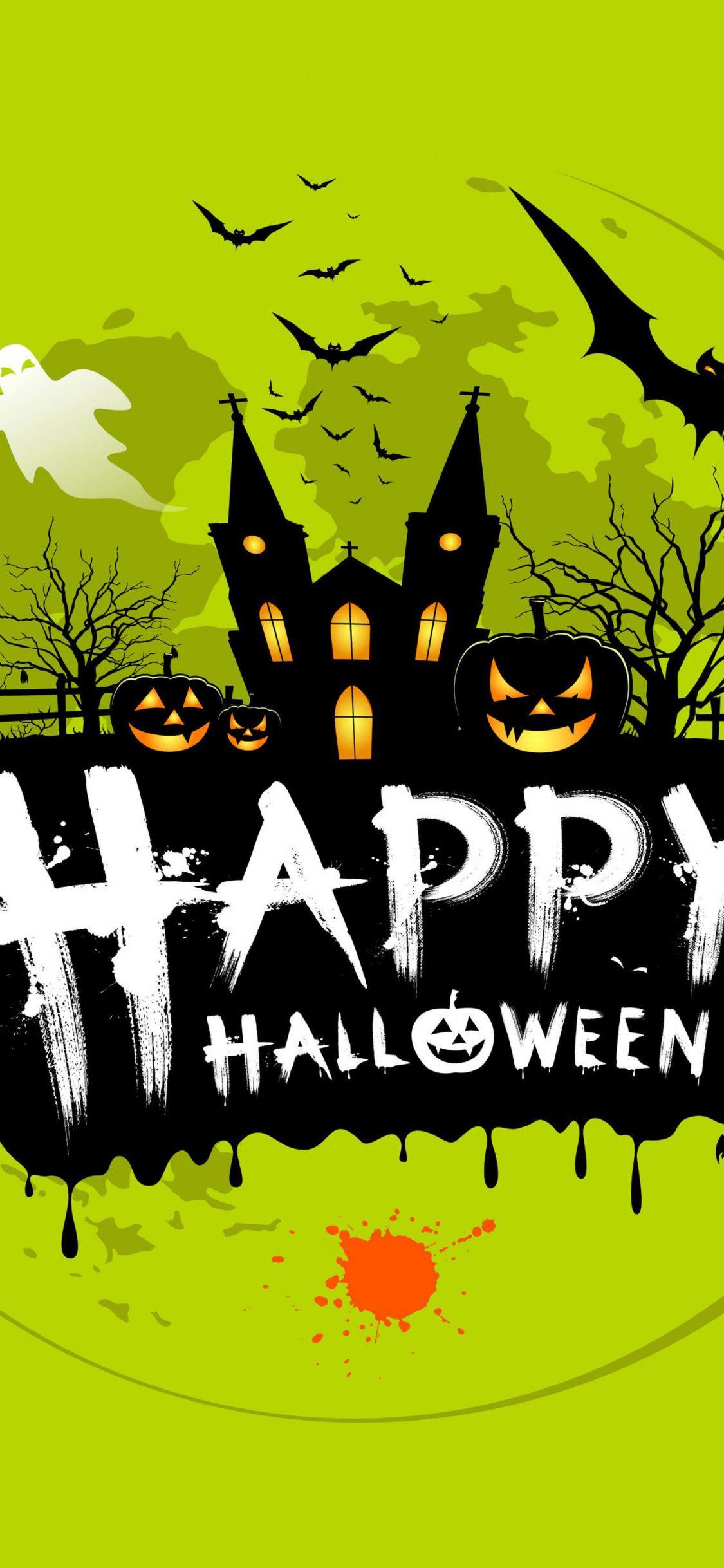 1125x2436 Download 1125x2436 wallpaper halloween, minimal, digital art, typography, iphone x 1125x2436 HD image, background, 655