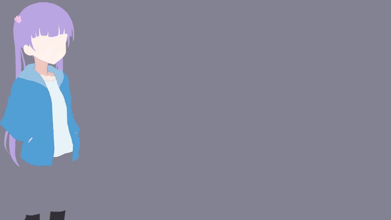 1245x700 Minimalism minimalist minimal aoba new game anime hair flat