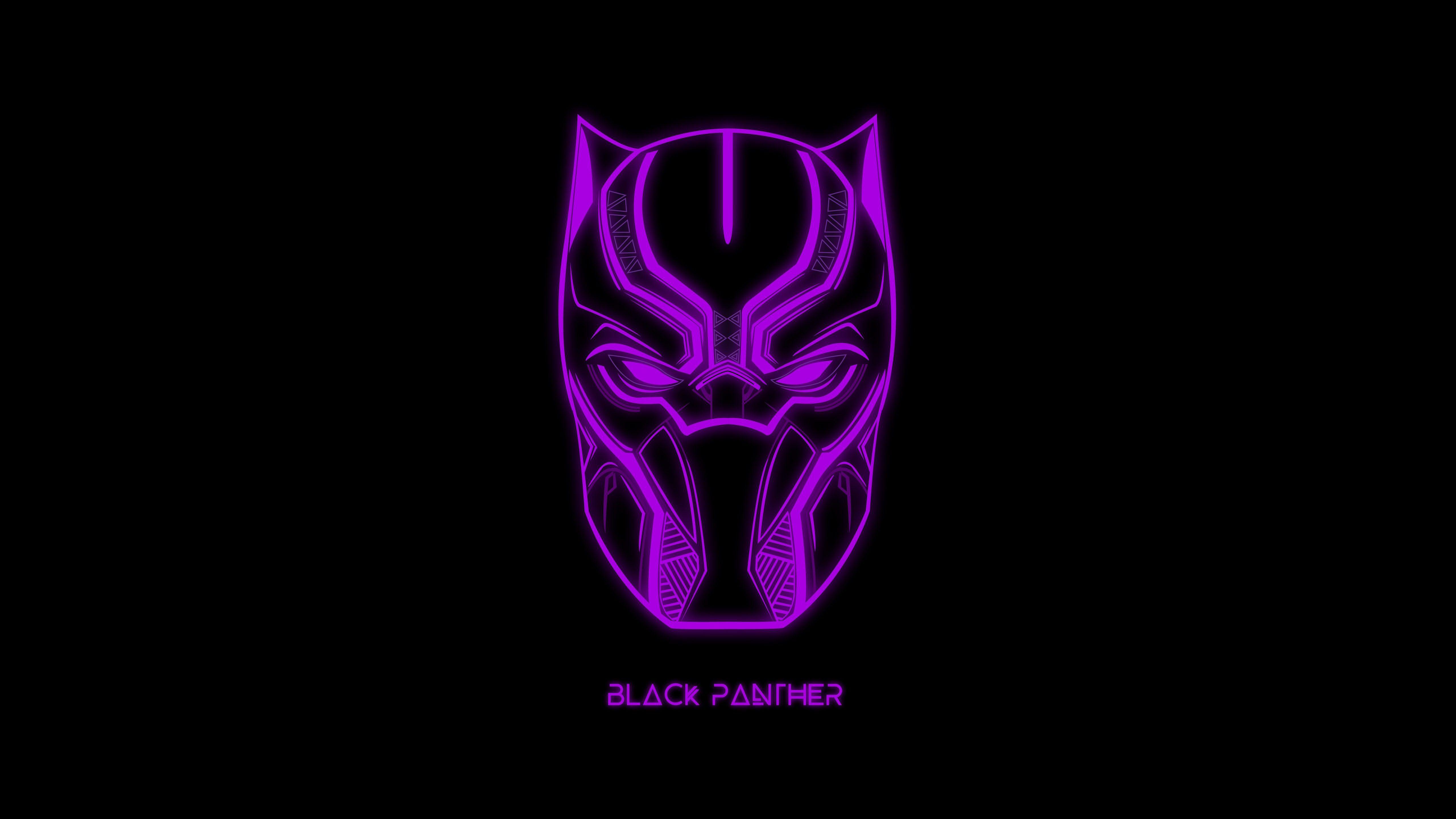 5120x2880 Black Panther Minimal Dark Artwork 5K Wallpaper. HD