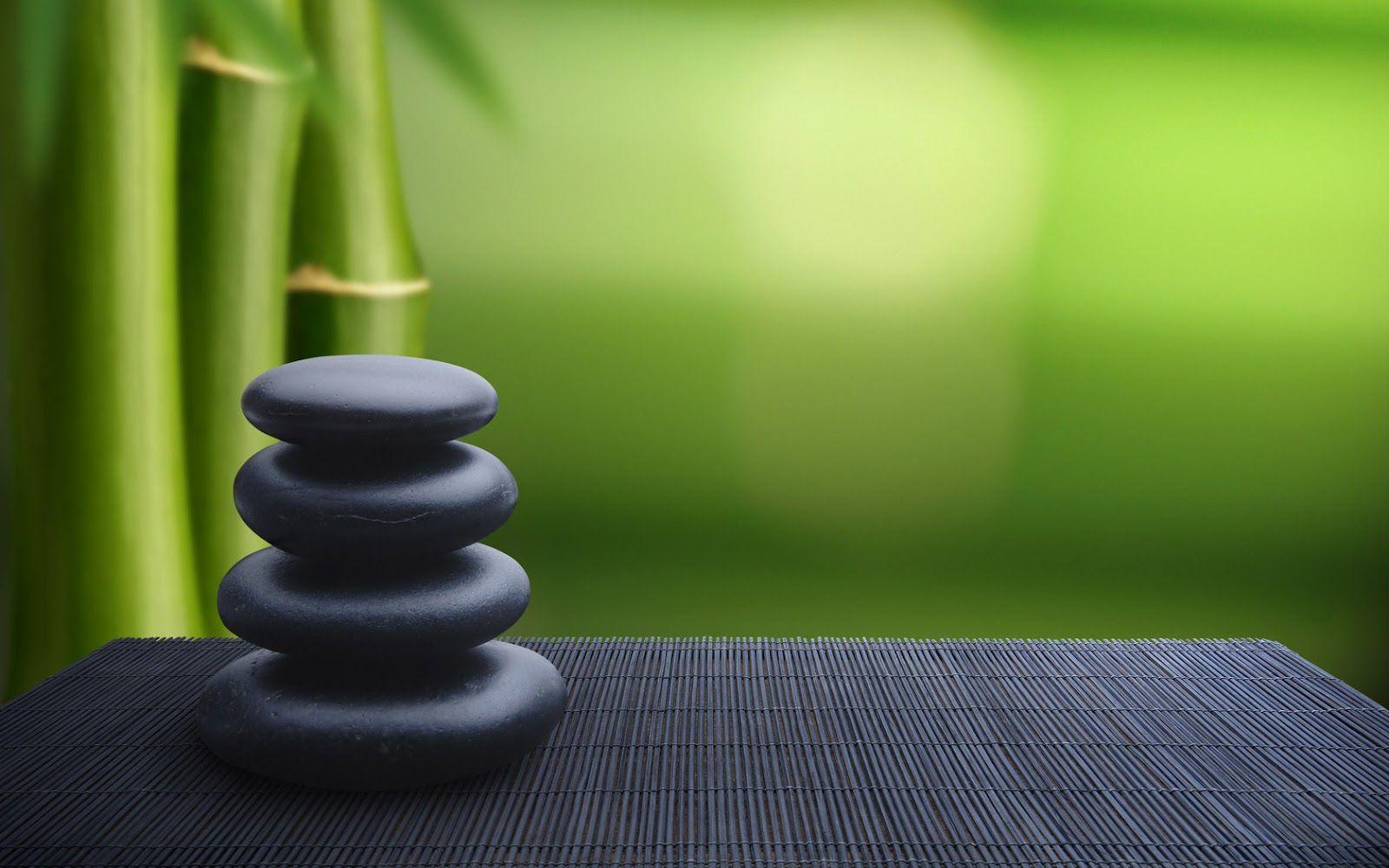 1600x1000 Bamboos and Spa Stones Minimal HD Wallpaper. HD Nature