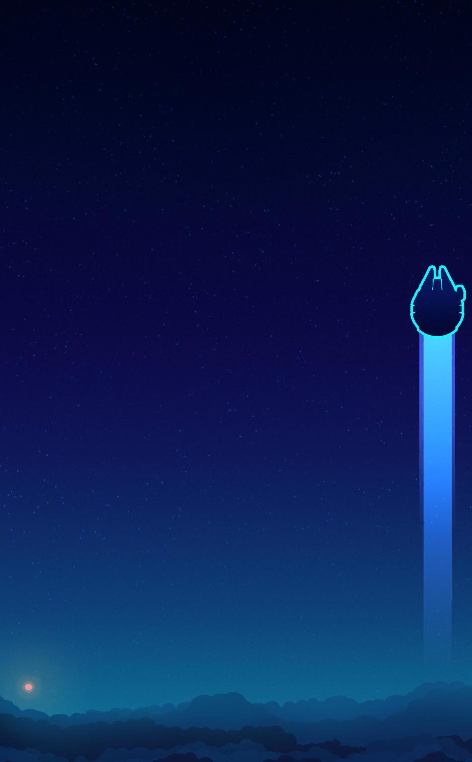 950x1534 Star Wars Falcon Minimal 950x1534 Resolution