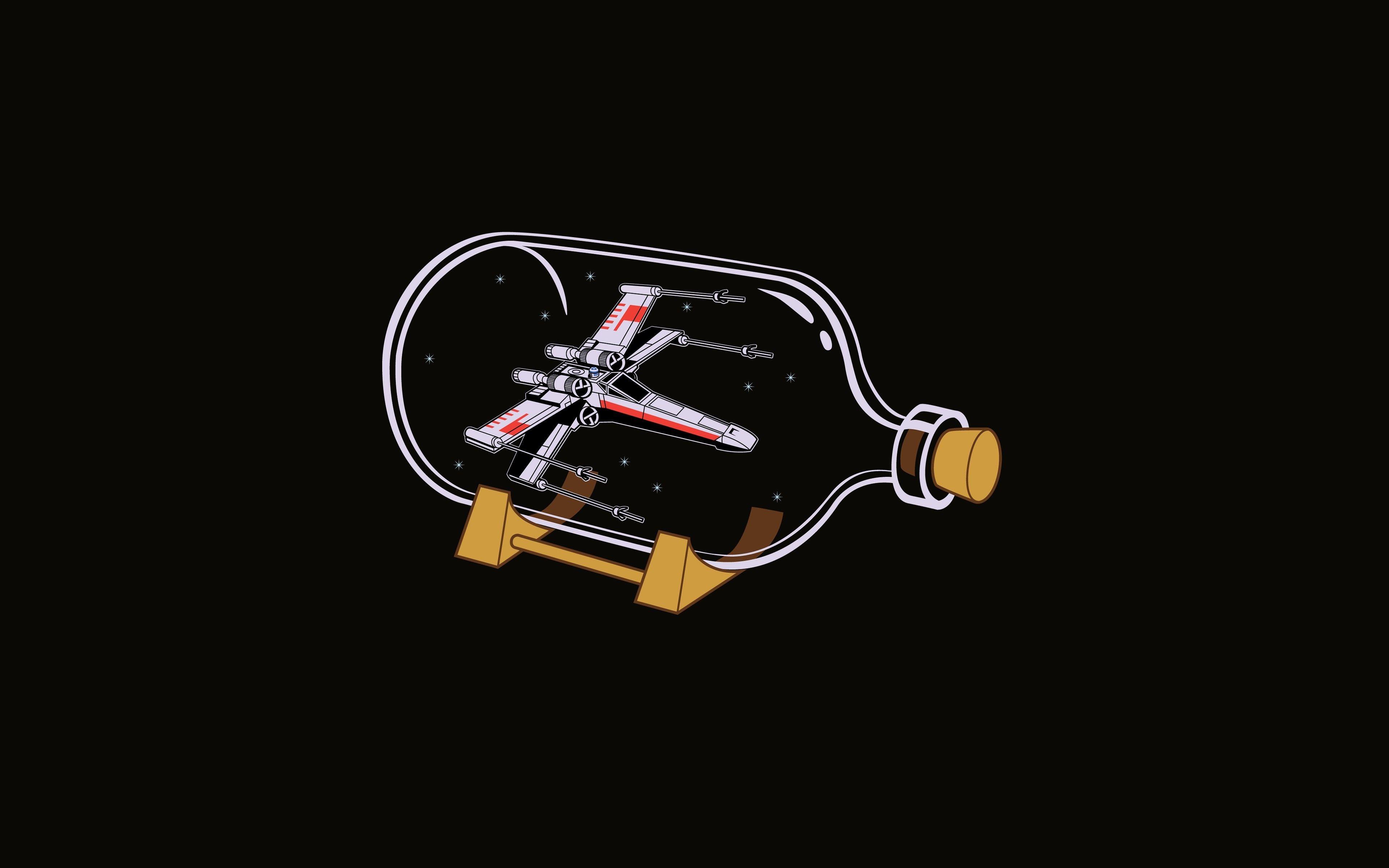 3840x2400 minimalist star wars wallpaper