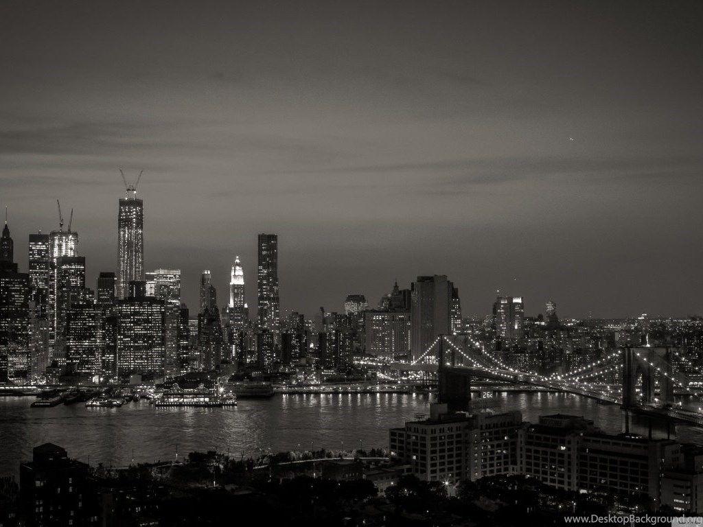 1024x768 New New York City Black And White Wallpaper Desktop