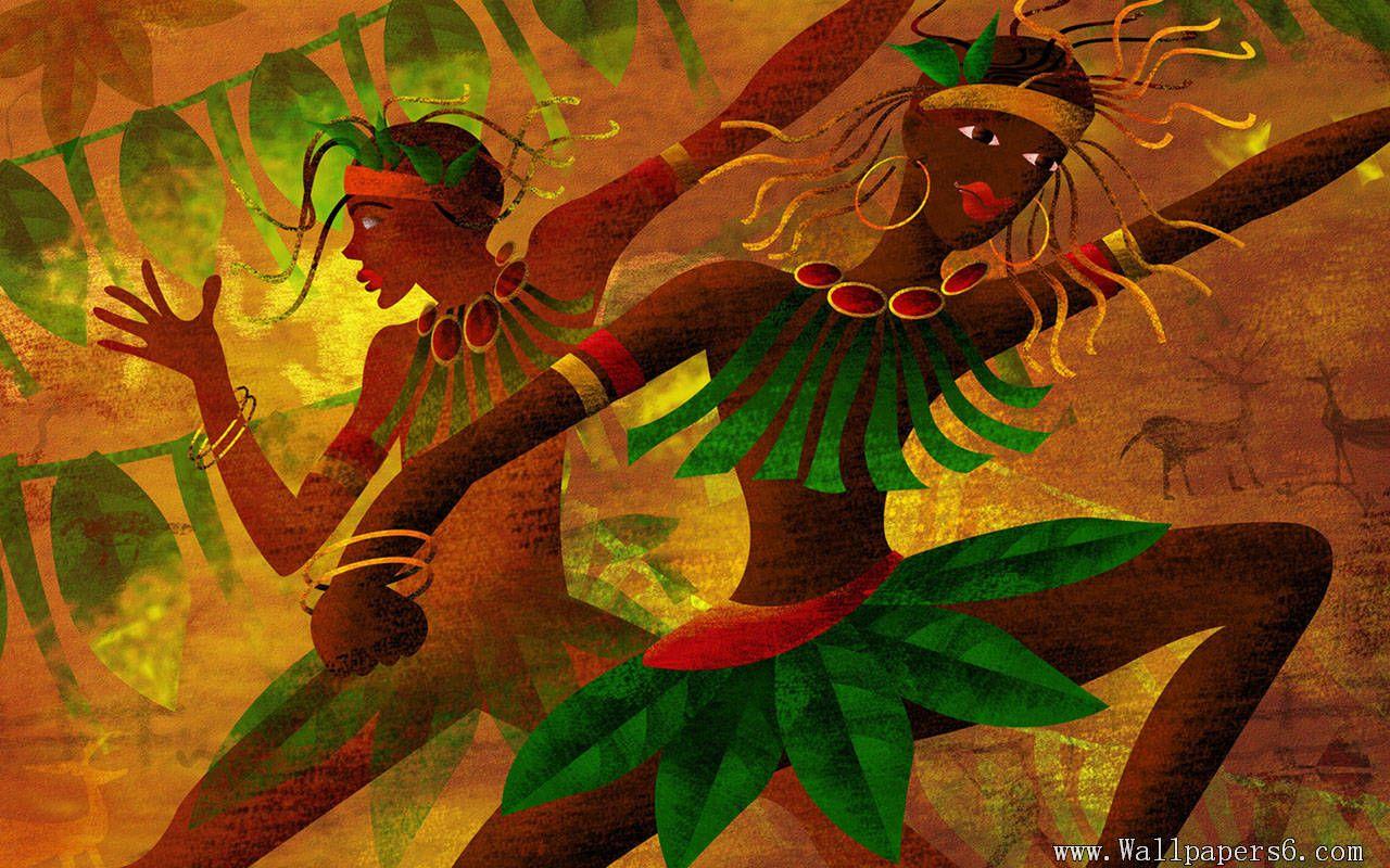 1280x800 HD African Art Wallpaper 1280x800
