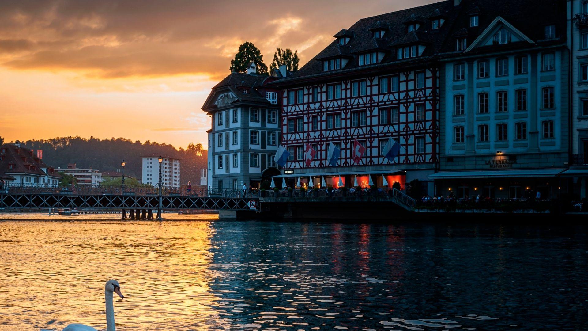 1920x1080 Download 1920x1080 HD Wallpaper lucerne lake chateau gutsch