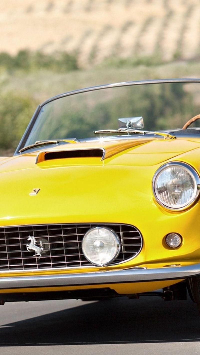 800x1420 Download wallpaper 800x1420 vintage, ferrari, convertible