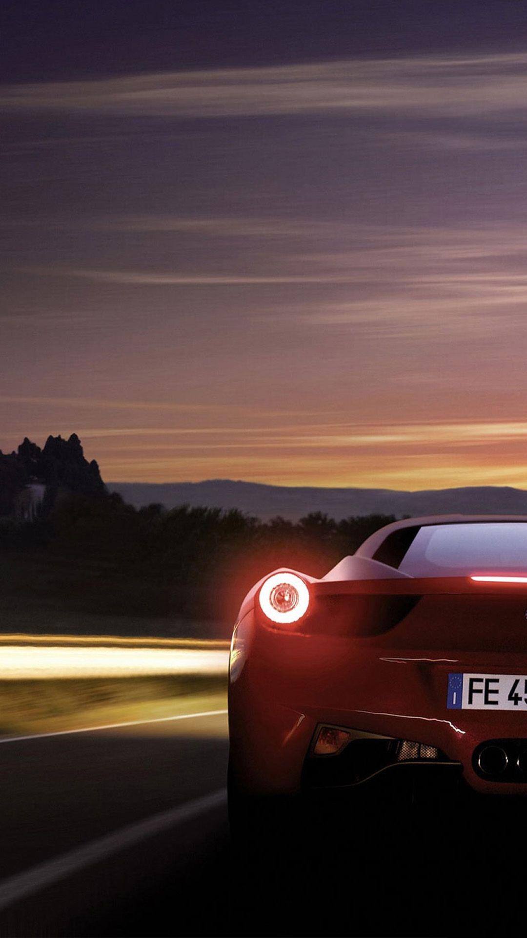 1080x1920 Ferrari 458 Italia Rear Photo Android Wallpaper free download
