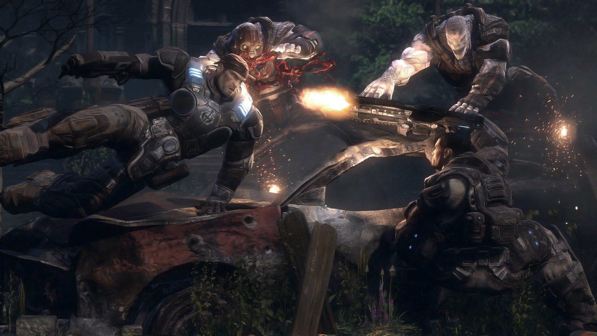 1920x1080 Gears Of War 2 wallpaper HD for desktop background