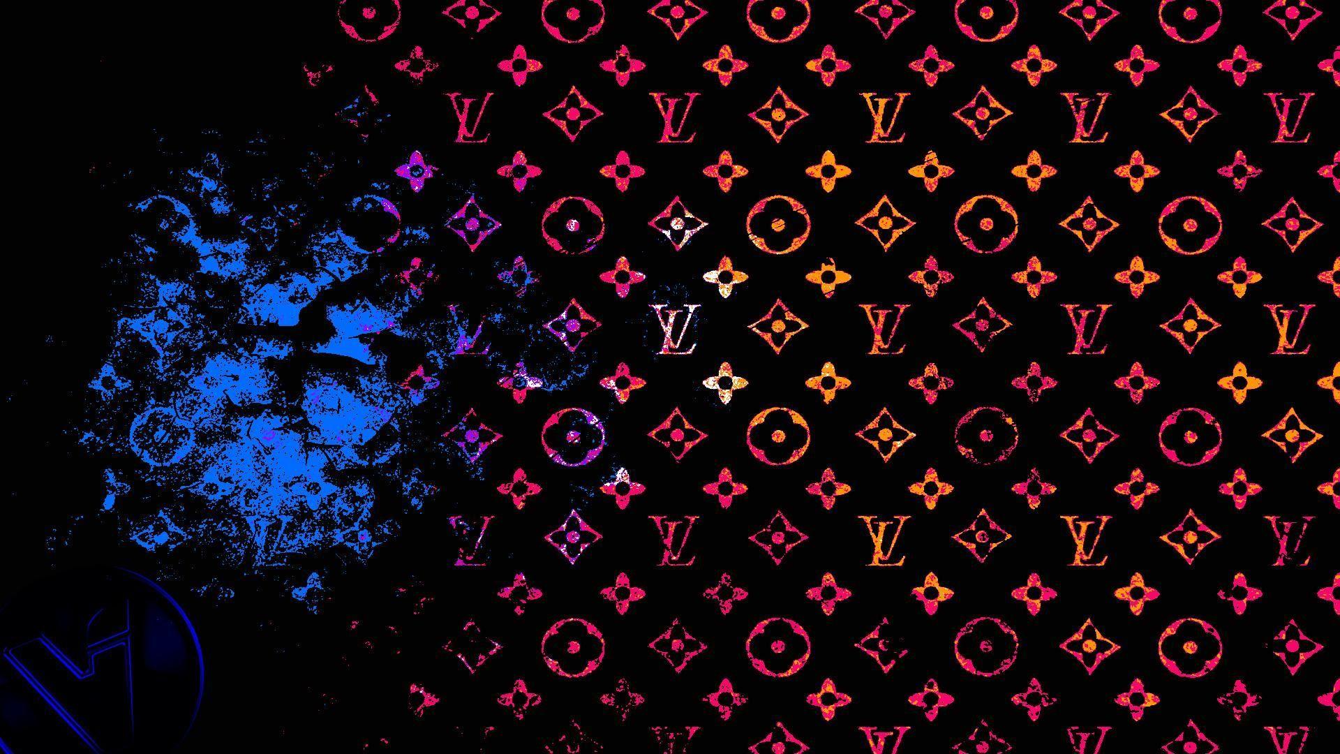 Download wallpapers Louis Vuitton logo, grunge art, Louis Vuitton