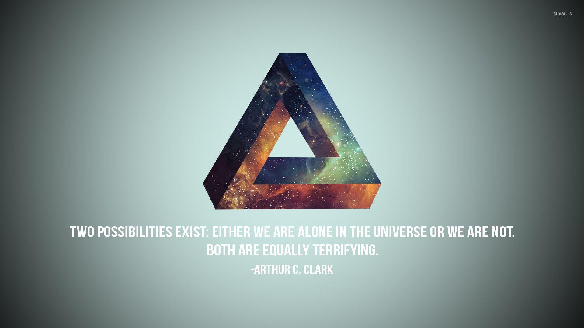1920x1080 Arthur C. Clark quote wallpaper wallpaper