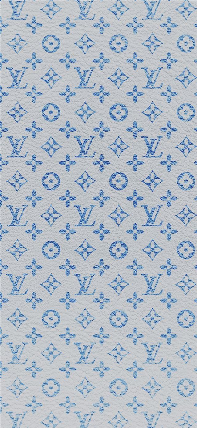 640x1385 Louis Vuitton màu xanh hoa văn nghệ thuật Hình nền iPhone X Tải xuống miễn phí