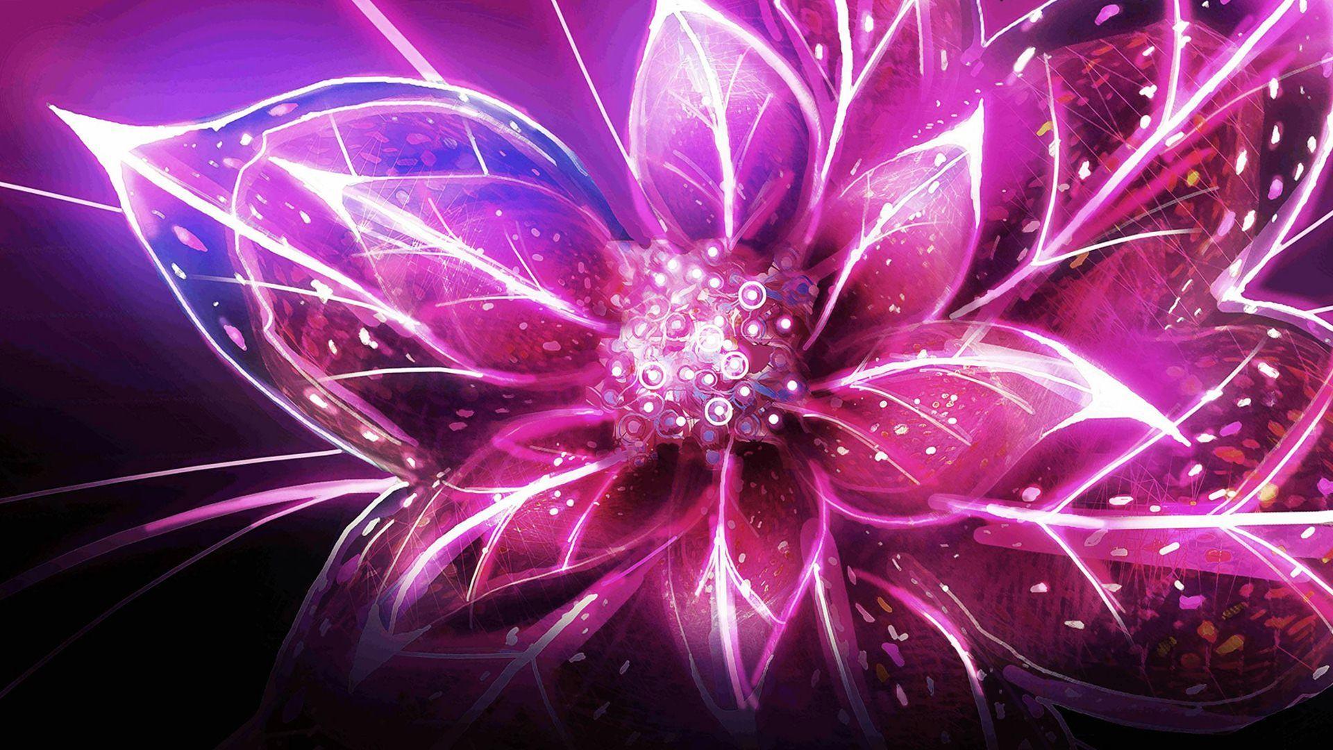 1920x1080 Pink Flower Background 1920x1080 Laptop Wallpaper