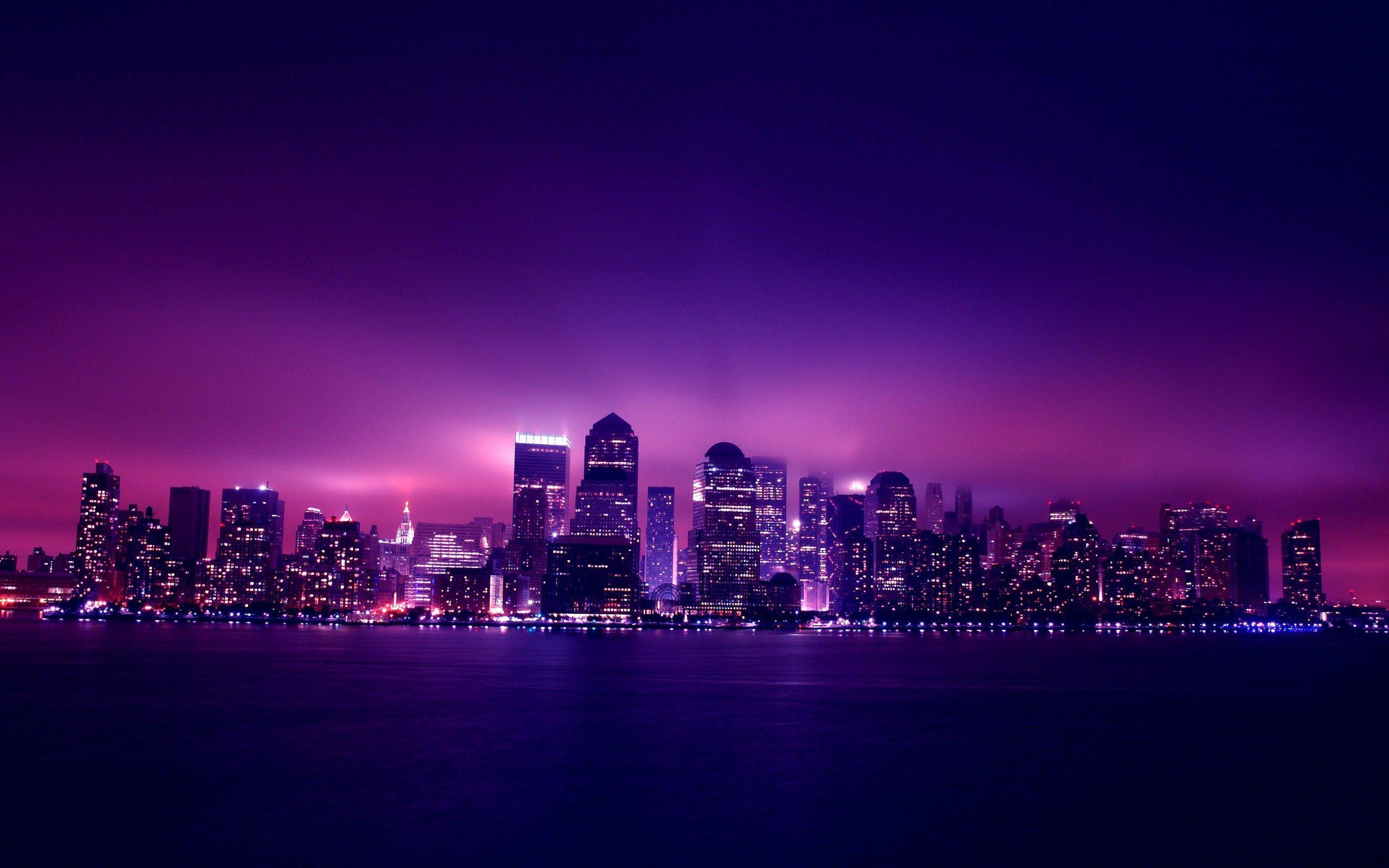 Purple City iPhone 4s Wallpapers Free Download