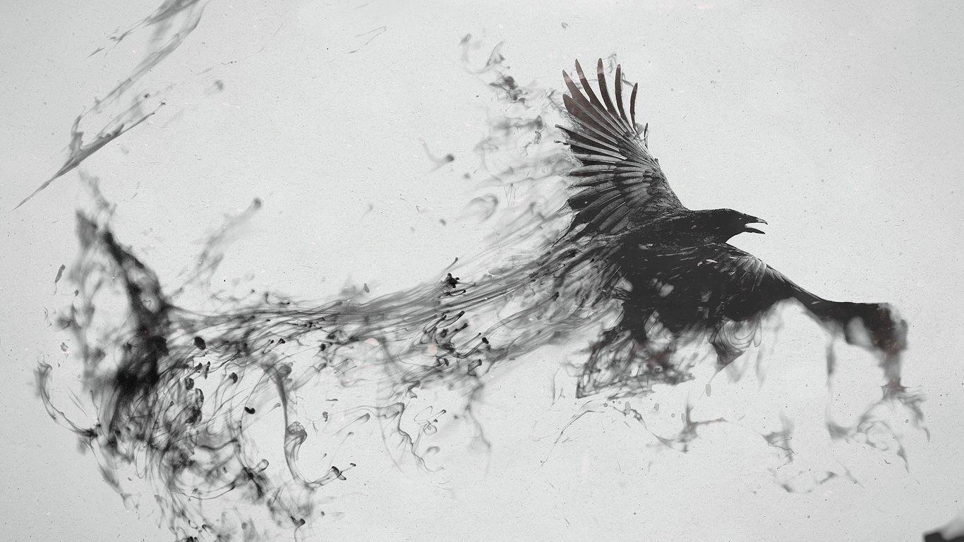 1366x768 Black And White HD Wallpaper For Laptop